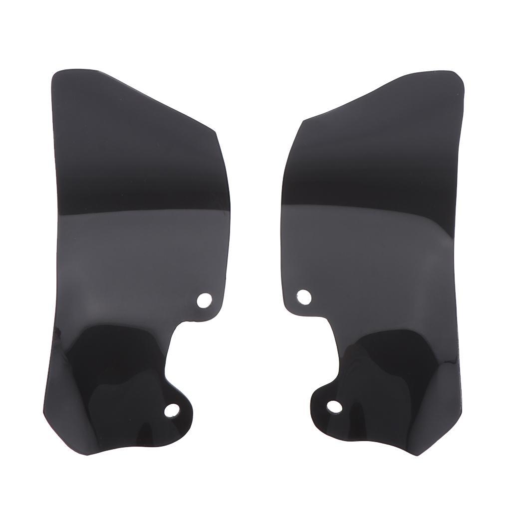 1 Pair Motorcycle Wind Deflectors Scratch Resistant for   Black