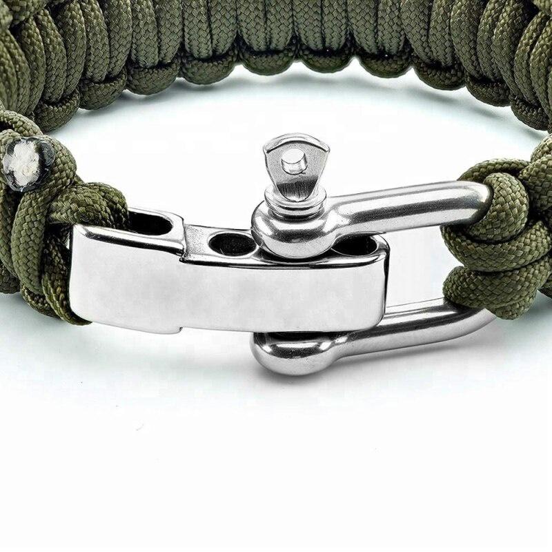 Survival Parachute Rope Bracelet Woven Hand Rope Seven Core Emergency Escape And Lifesaving Bracelet