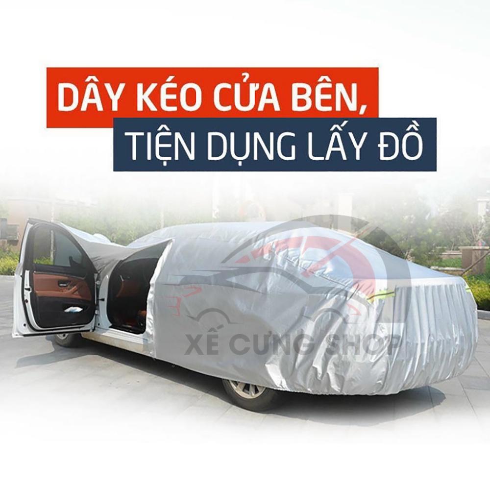 Bạt phủ vải dù OXFORD Chevrolet Spark,Aveo,Cruze,Traiblazer,Colorado,Captiva,Orlander bạt phủ 3 lớp có khóa kéo cánh cửa