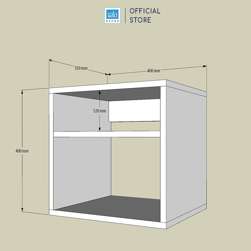 Kệ Đầu Giường Đơn Giản Mà Đẹp SIB Decor