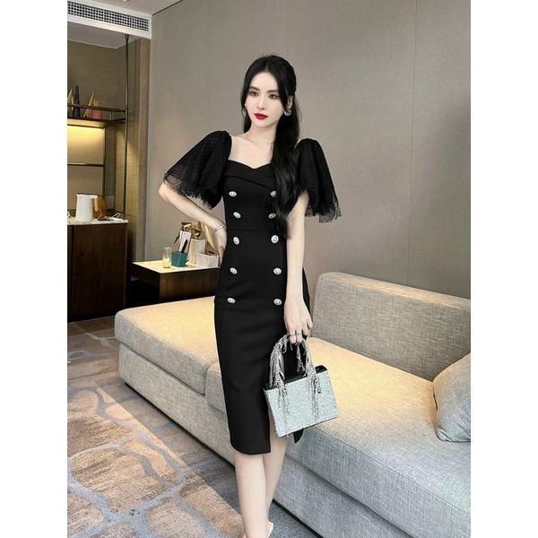 ĐẦM BODY PHỐI NÚT CAO CẤP