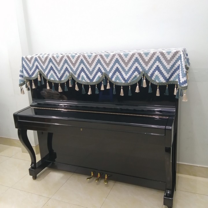 KHĂN PHỦ ĐÀN PIANO CƠ MẪU SỌC KẺ HOÀNG GIA BẮC ÂU