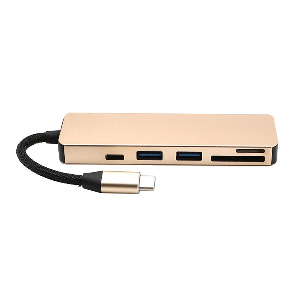 Multi-function 5 in 1 USB Hub Adapter /TF Reader