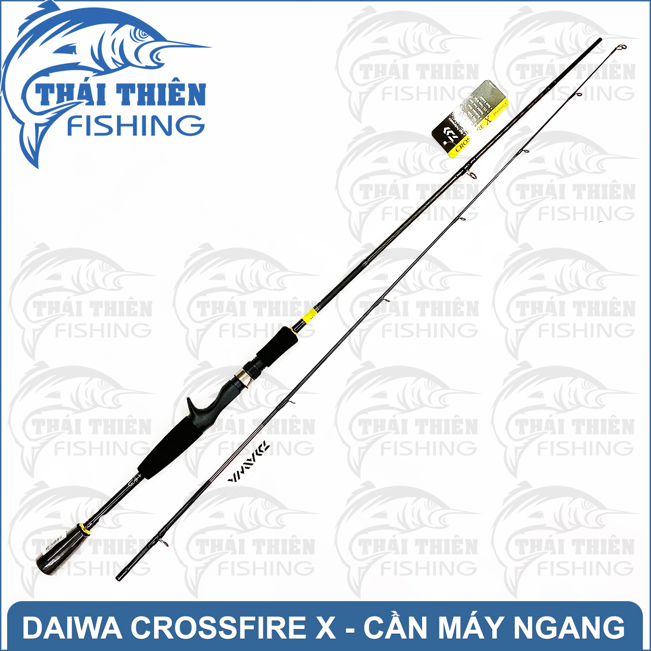 Cần Lure Máy Ngang Daiwa Crossfire X Dùng Câu Cá Lóc Chẽm Mú