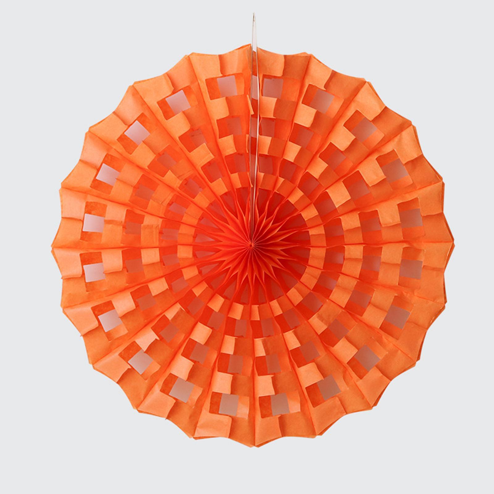 Hanging Paper Fans Photos Backdrop Paper Lanterns for Halloween Event Wall