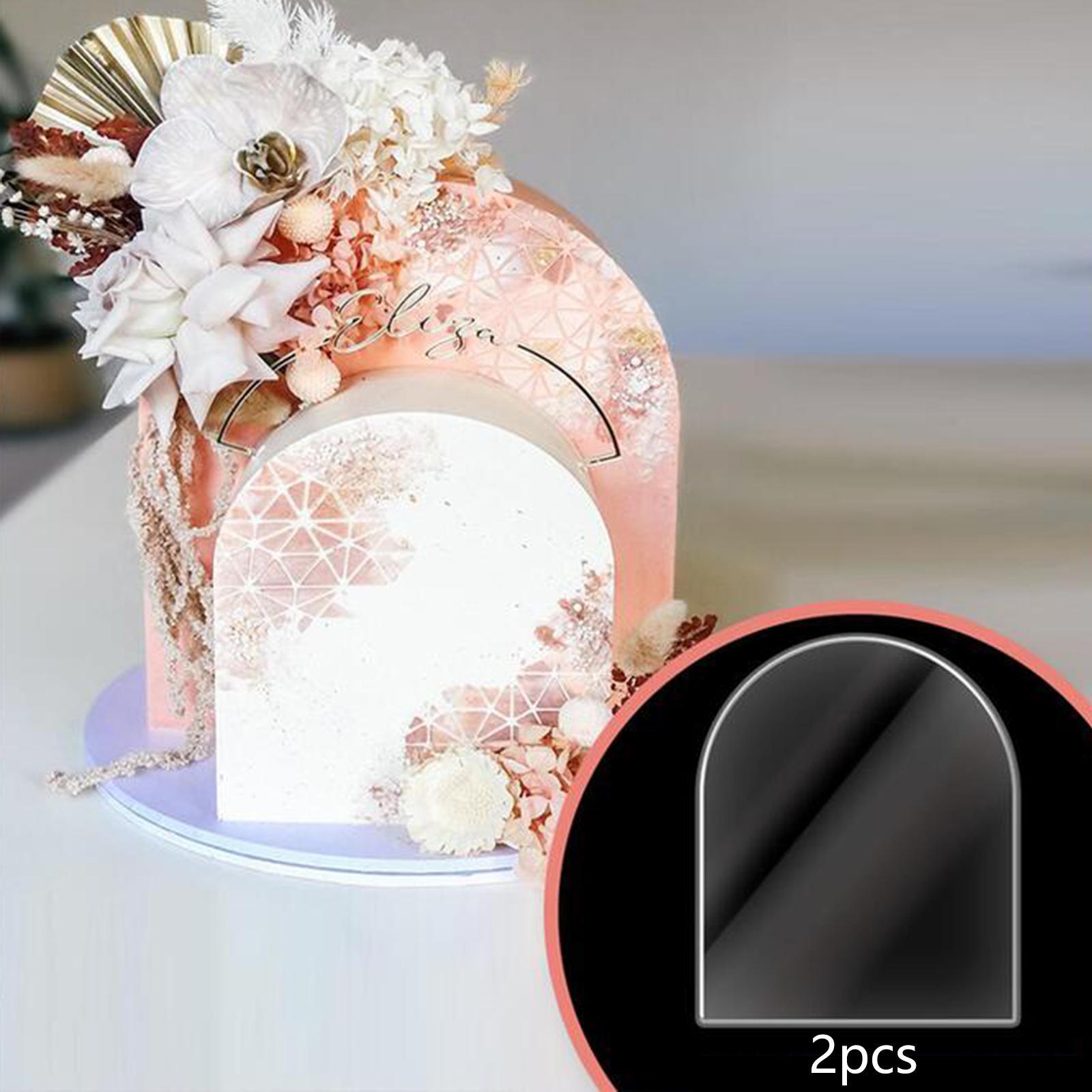 Arched Acrylic Cake Disc DIY Scraper Acrylic Cake Boards Cream Scraper