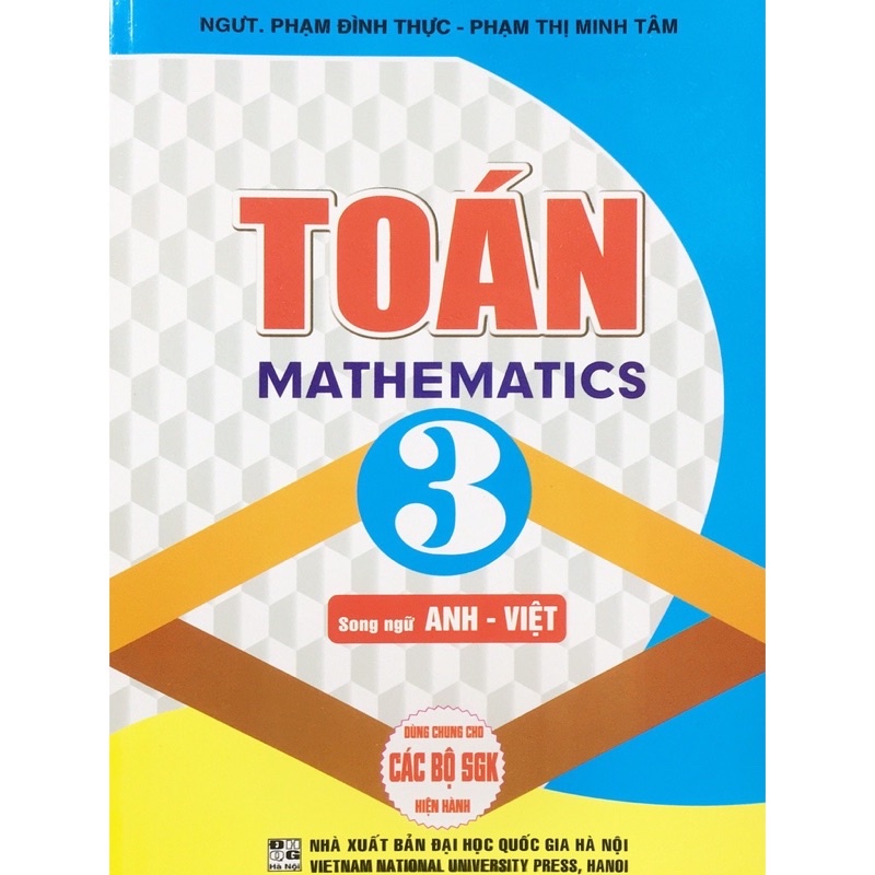 Sách - Toán Mathematics 3 Song ngữ Anh - Việt ( bc)