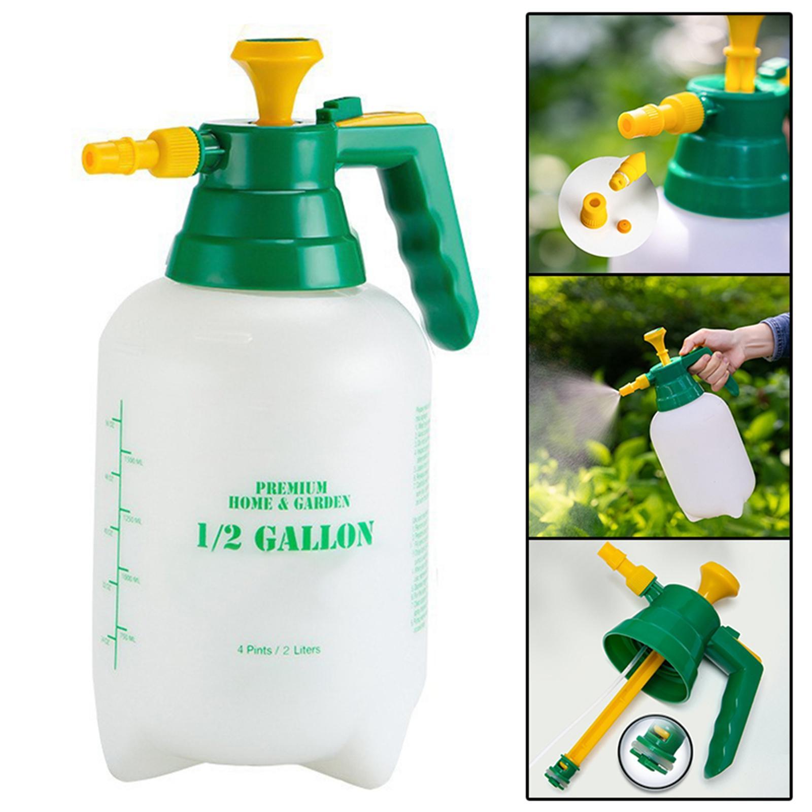 0.5 Gallon Manual Garden Sprayer Adjustable Nozzle for Home Cleaning Indoor