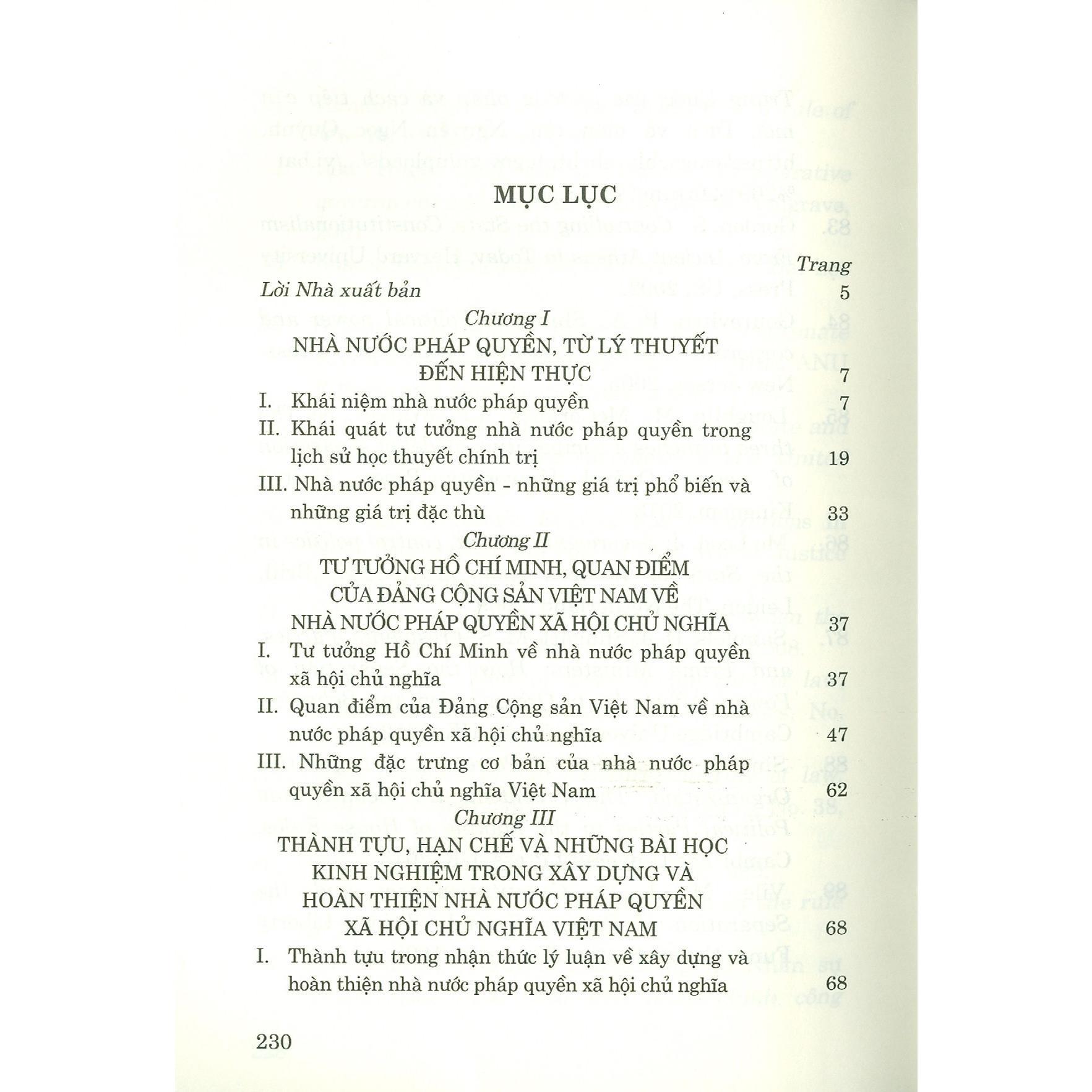 Sách - Xây Dựng Nhà Nước Pháp Quyền Xã Hội Chủ Nghĩa Việt Nam Trong Điều Kiện Hội Nhập Kinh Tế Quốc Tế - NXB Chính Trị Quốc Gia