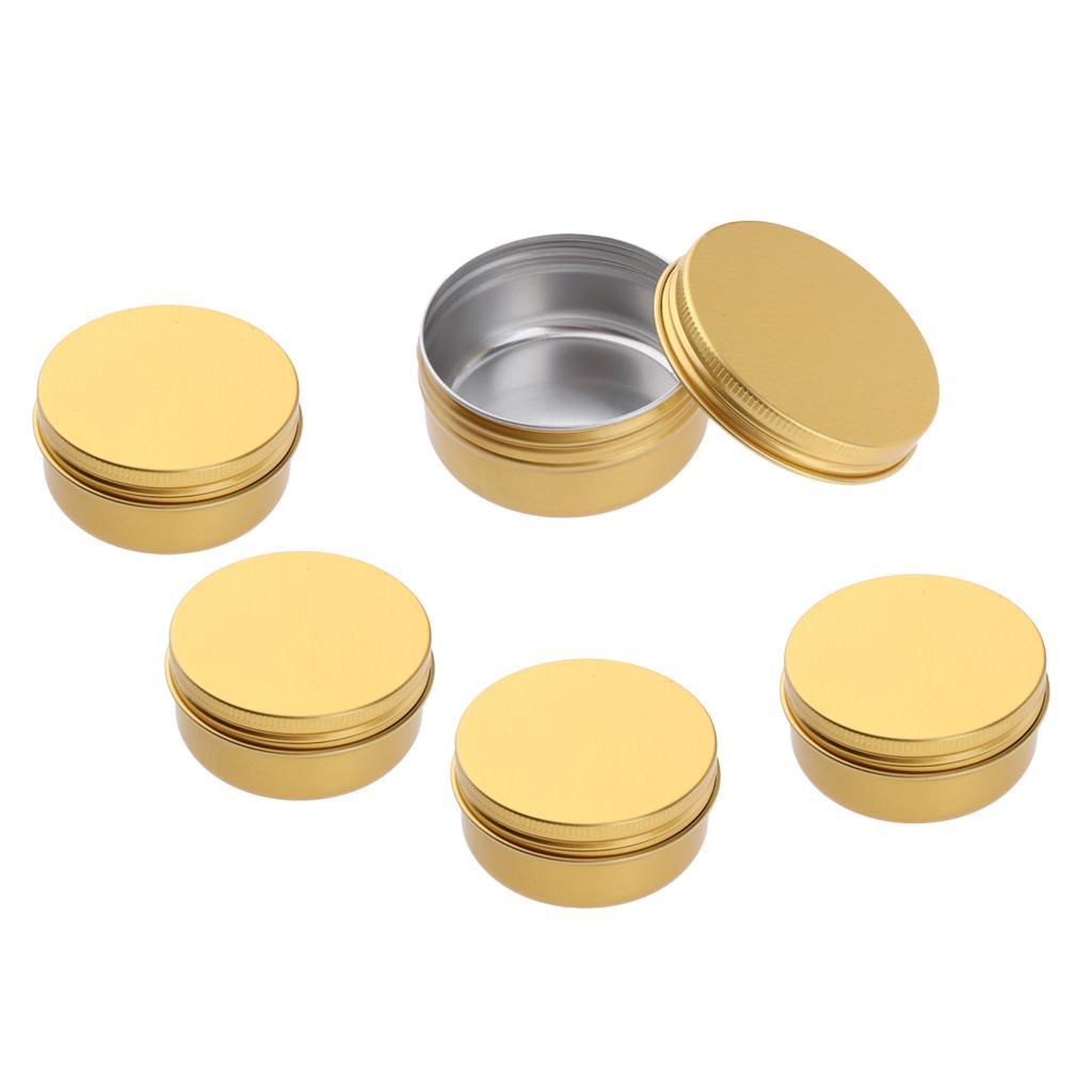 10x Empty Cosmetic Cream Lotion Jar Pot Aluminum Case Tins for Travel 100ml
