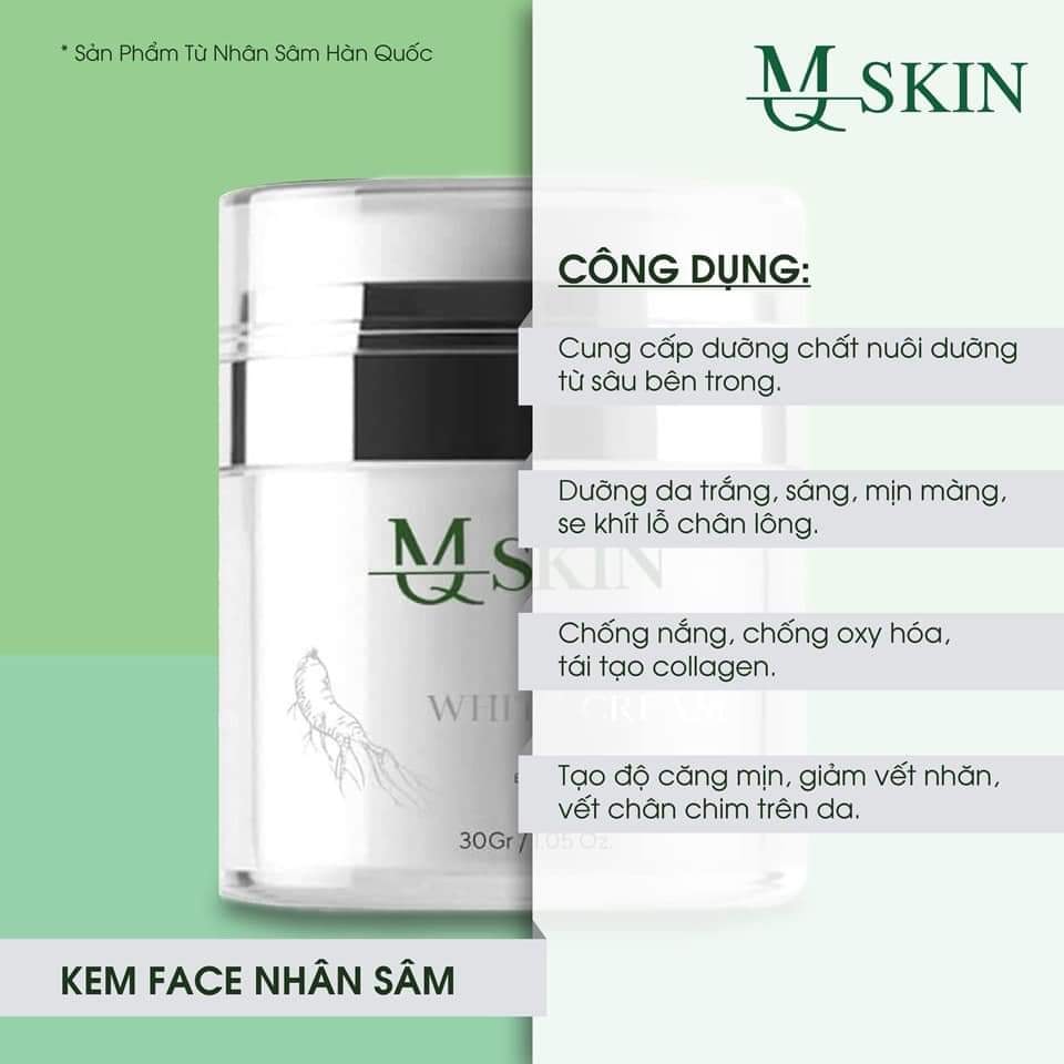 KEM DƯỠNG DA MẶT NHÂN SÂM GINSENG WHITE CREAM