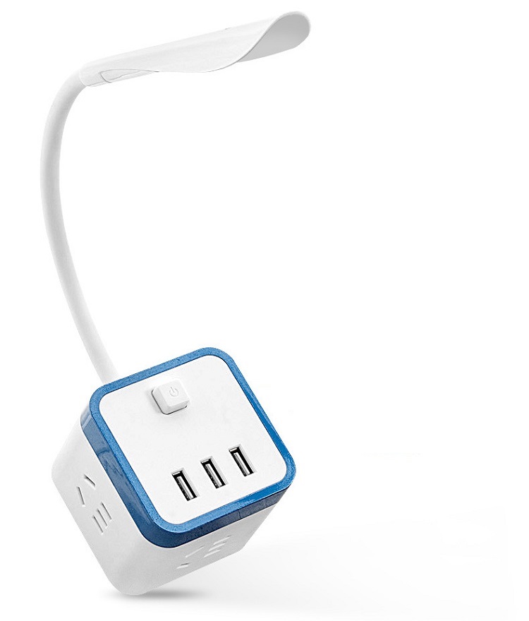 Ổ Cắm Ổ Cắm Hình Khối Rubik Thông Minh Thiết Kế Đèn Ngủ Và Cổng USB