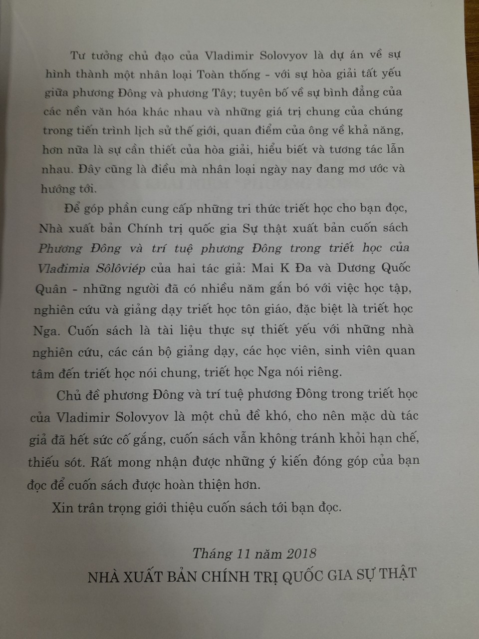 Phương Đông và trí tuệ phương Đông