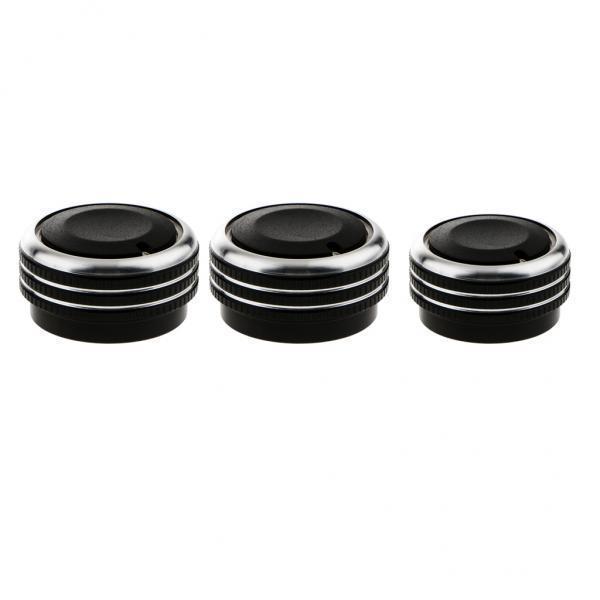 5X 3 Pieces Air conditioner Knob Control Switch    black