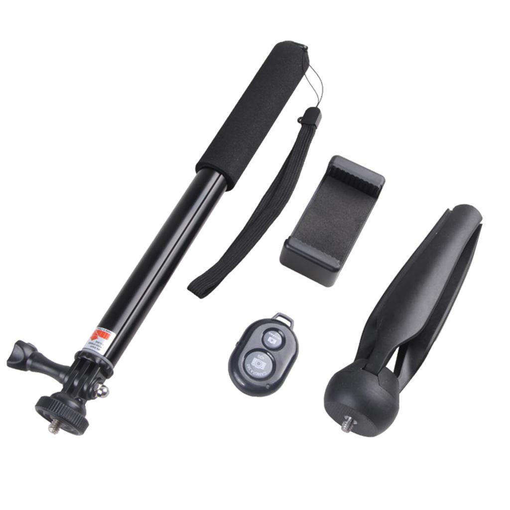 Tripod Camera With Remote Phone Holder Extentable Selfie Stick For Gopro