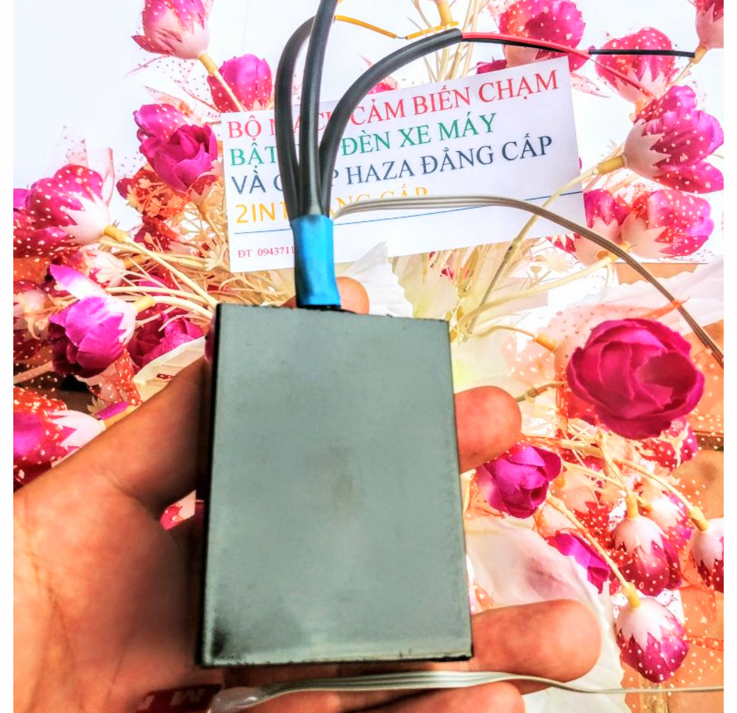 BỘ CẢM BIẾN CHẠM BẬT TẮT ĐÈN VÀ CHỚP HAZA XIN NHAN XE MÁY MẪU MỚI CỰC CHẤT ĐỒ CHƠI XE ĐỈNH CAO