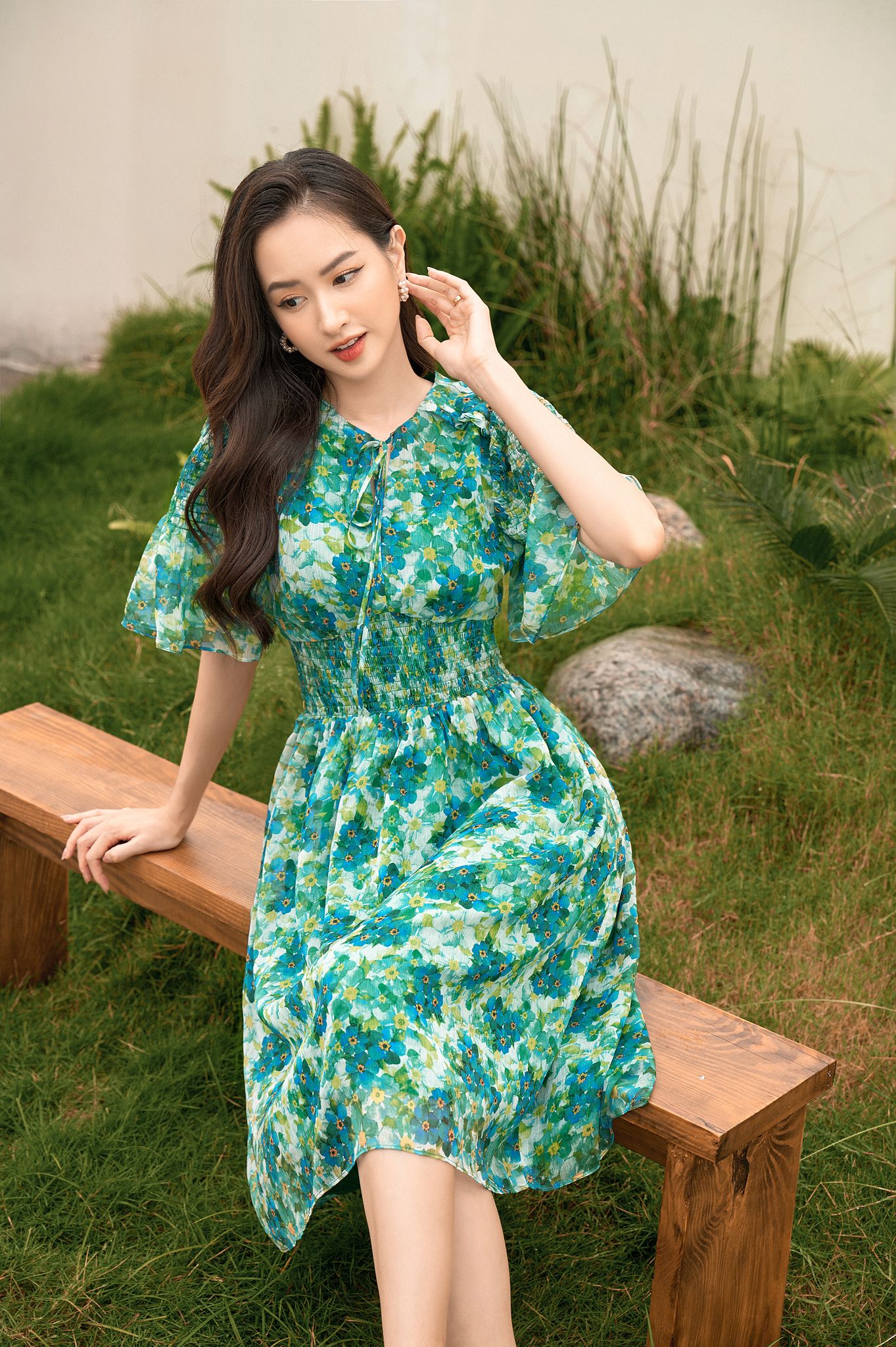 OLV - Đầm Grassy Floral Dress