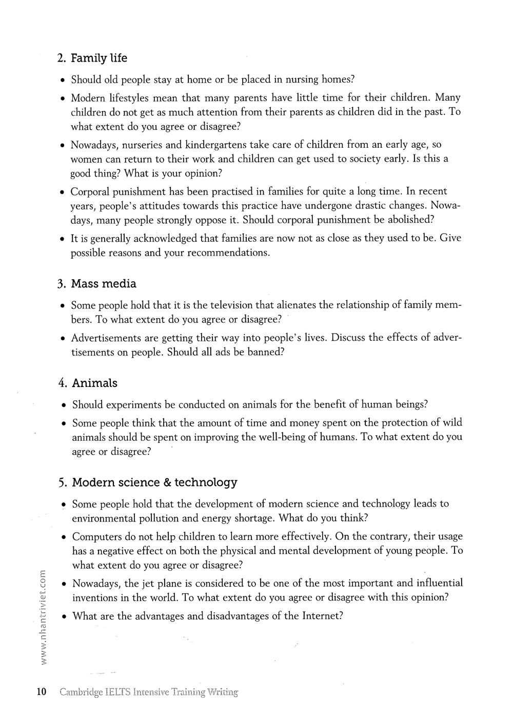 Sách Cambridge IELTS Intensive Training Writing (Không CD)