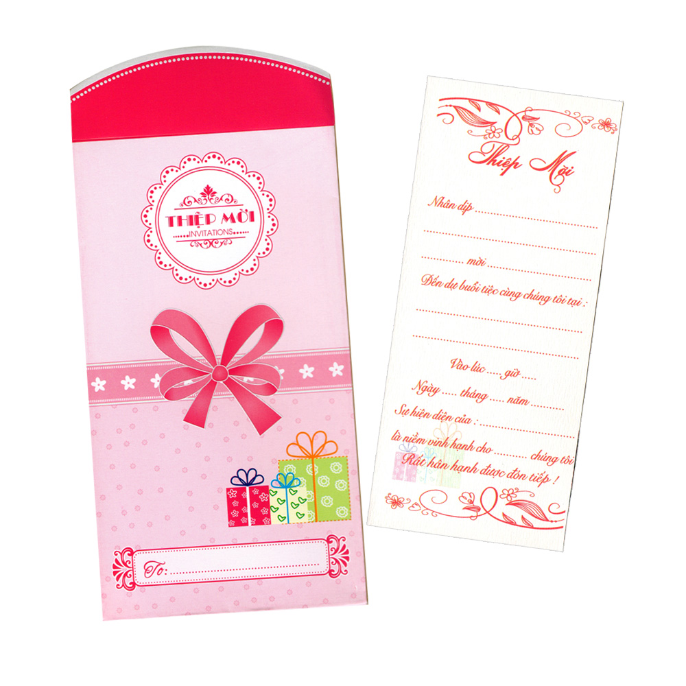 10 thiệp mời nơ