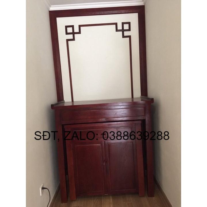 Án thờ gỗ nhãn và cúng cơm gỗ mít giá thật