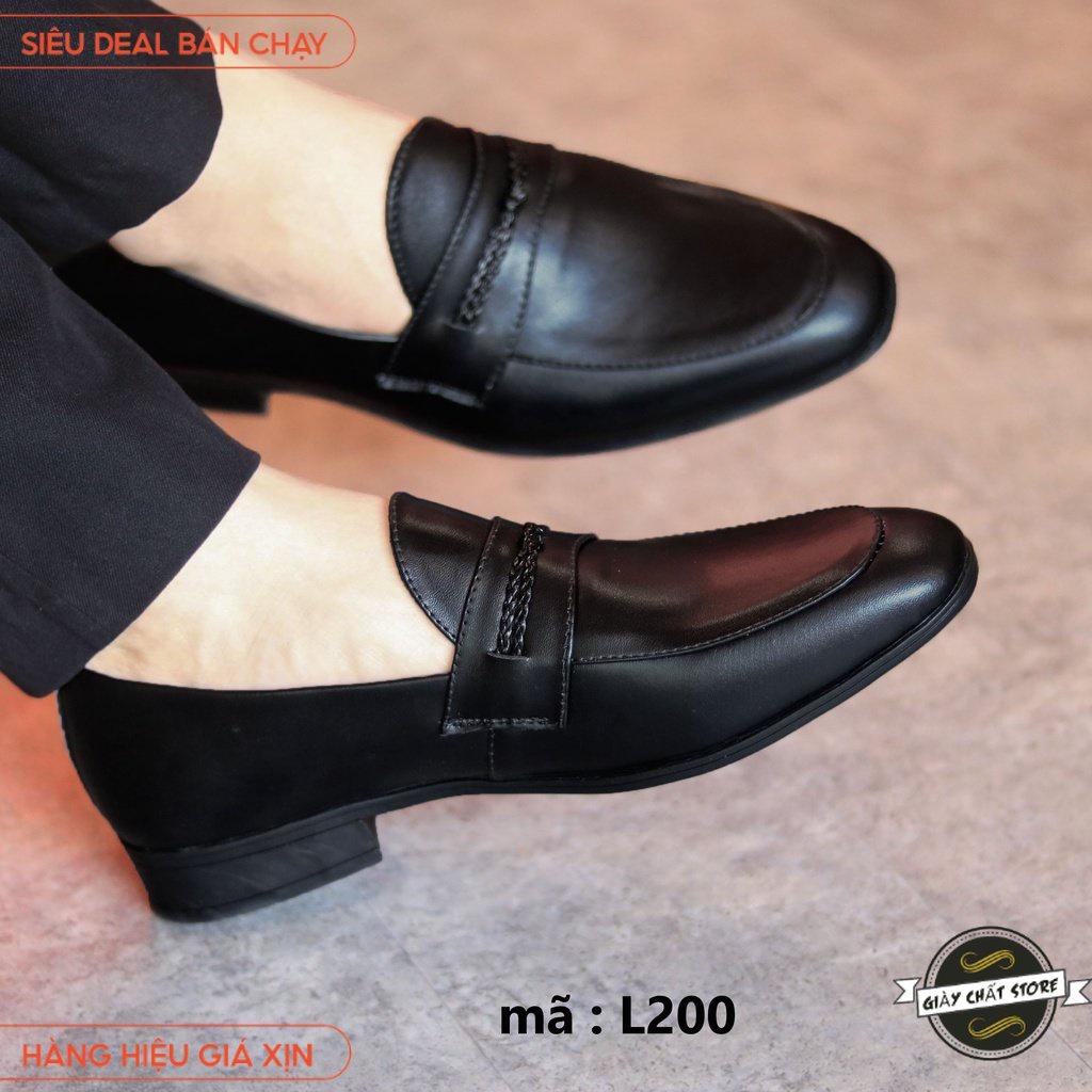 Giày lười nam,giày da nam đế khâu chắc chắn mã l200