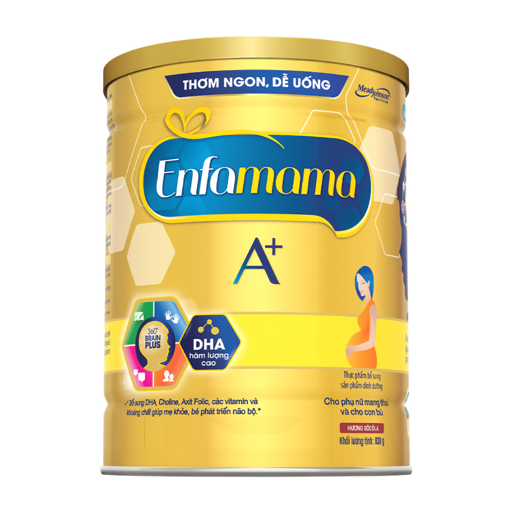 Sữa Bầu Enfamama A+ - Vị Chocolate - 830g