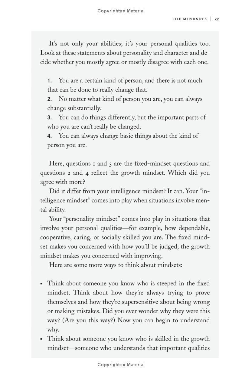 Mindset : The New Psychology of Success