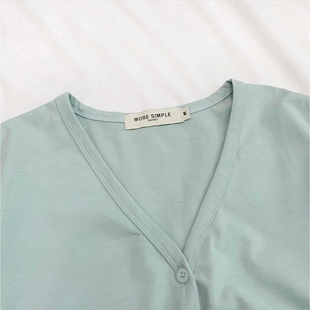Áo Croptop YUNI Cổ Tim Tay Lỡ Unisex (7 Màu) - D03