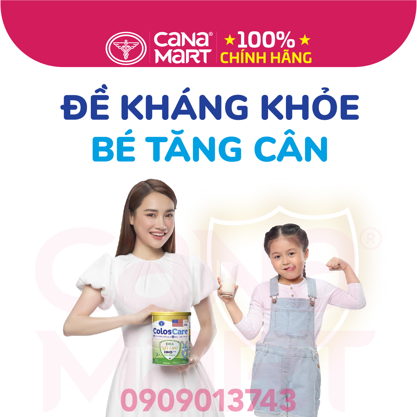 Sữa bột Nutricare ColosCare 2+ tăng cường hệ miễn dịch (400g)