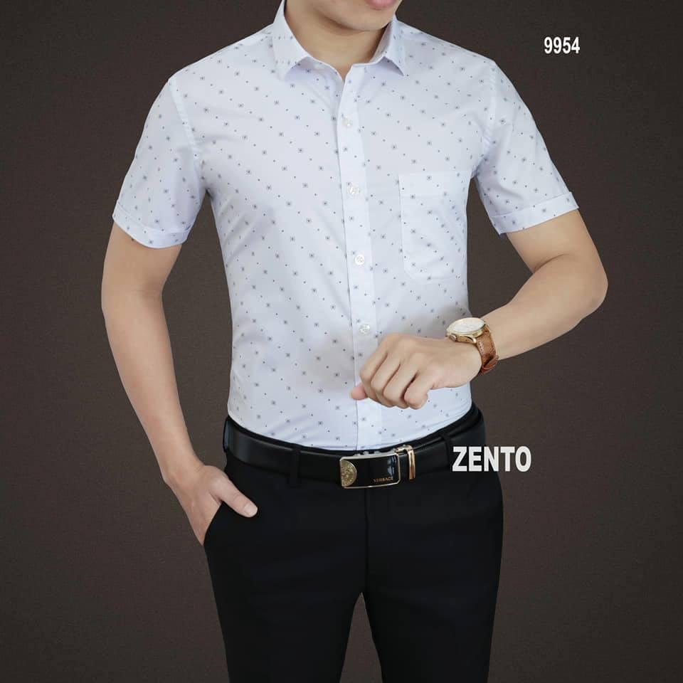 ZENTOMAN - Áo sơ mi ngắn tay. chất liệu mềm mịn không nhăn form rộng