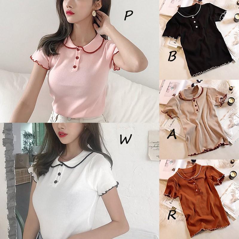 Áo thun nữ tay ngắn kiểu Hàn Quốc