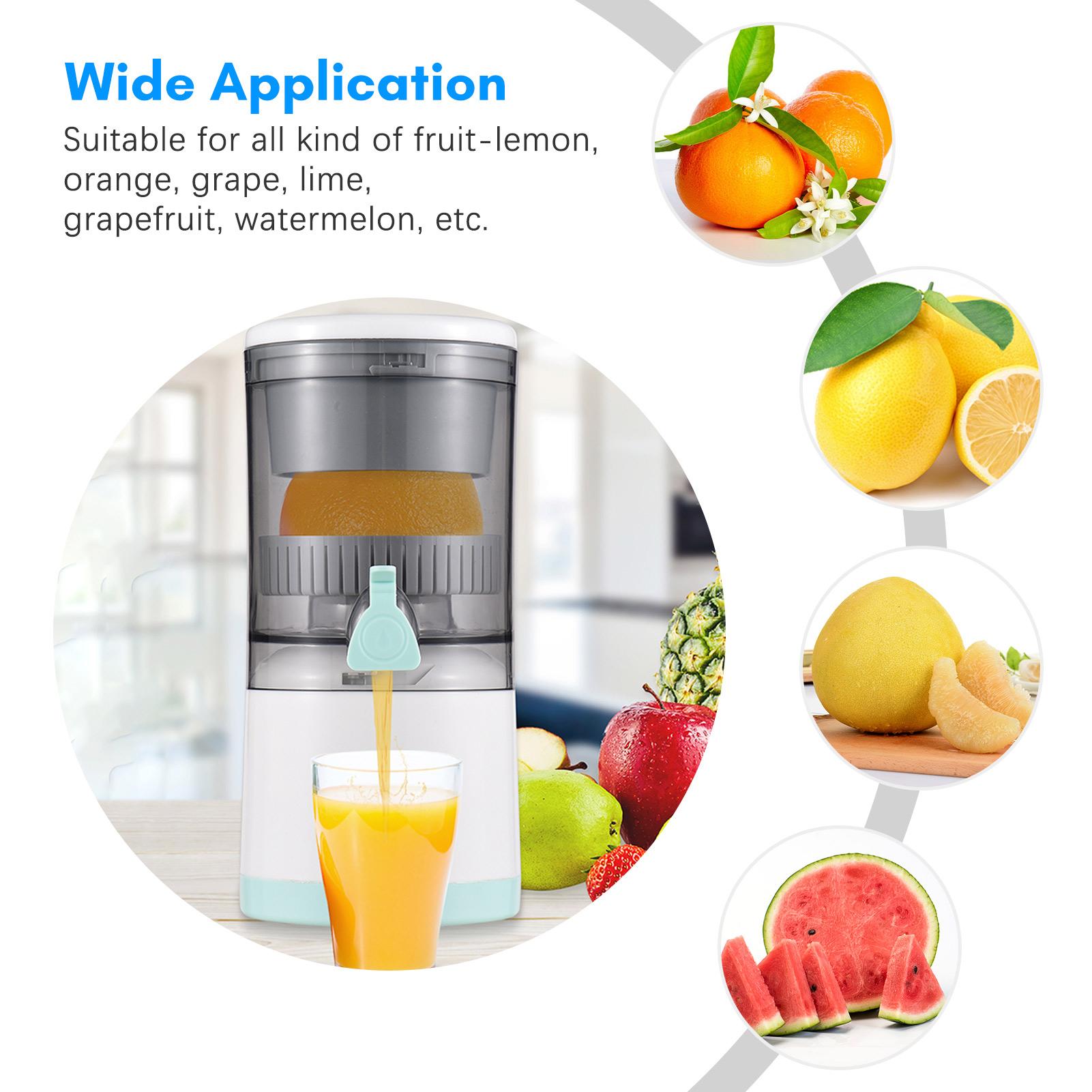 USB Powered Detachable Electric Juice Squeezer Portable Washable Citrus Juicer for Orange Lemon Apple Tomato Grape
