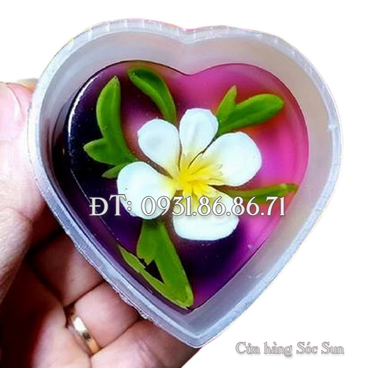 Bộ 50 khuôn bánh Flan hình tim loại có nắp – Mã số 1463