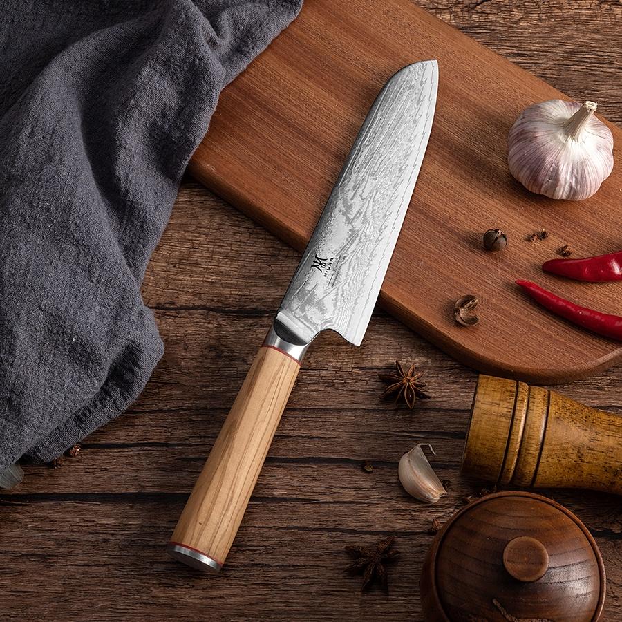 Dao bếp cao cấp MIURA X Serial – Dao thái đa năng Santoku (19cm)