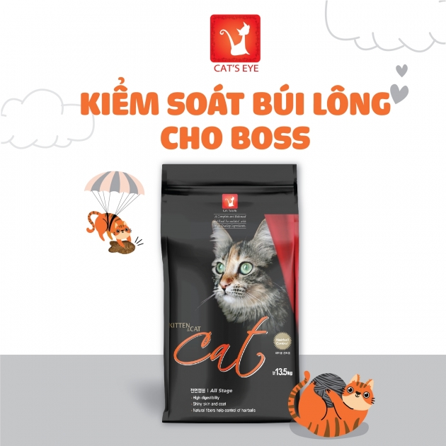 [ 1.5KG ] - Thức ăn hạt cho mèo mọi lứa tuổi Cat's eye , Combo/Mix, Cateyes nhập khẩu Hàn Quốc