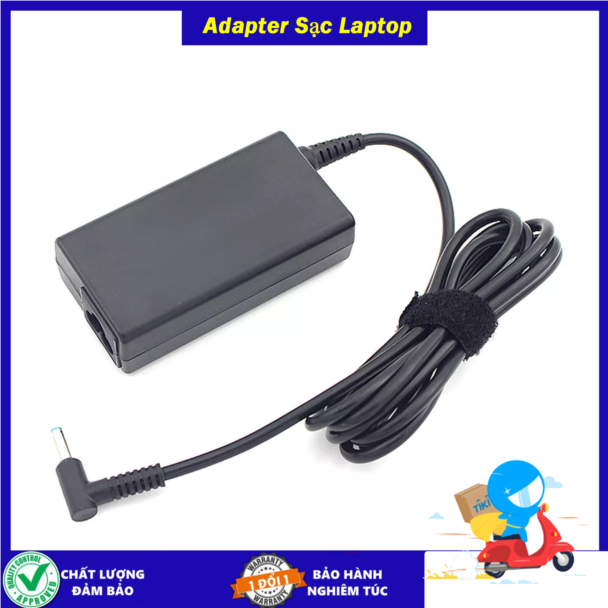 Sạc cho Laptop HP 19.5V 2.31a 3.33a - công suất 45w/65w - Chân kim nhỏ 4.5mm x 3.0mm - Tặng kèm dây nguồn - Hàng Nhập Khẩu - Sản phẩm mới 100% New Seal