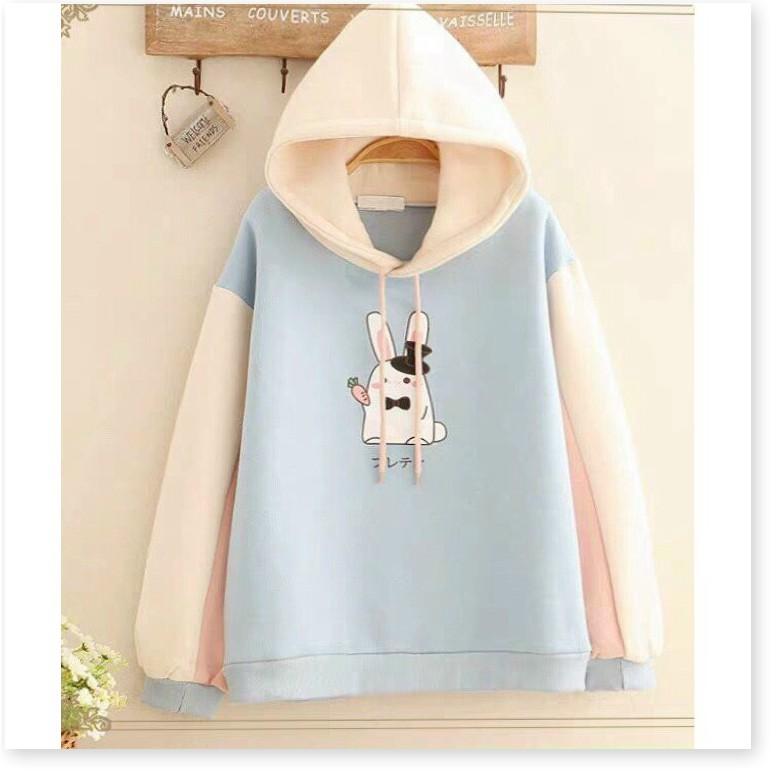 ÁO HOODIES NỮ HỌA TIẾT XINH XẮN MÀU SẮC TƯƠI MÁT FROM TO Y HÌNH LANA FASHION