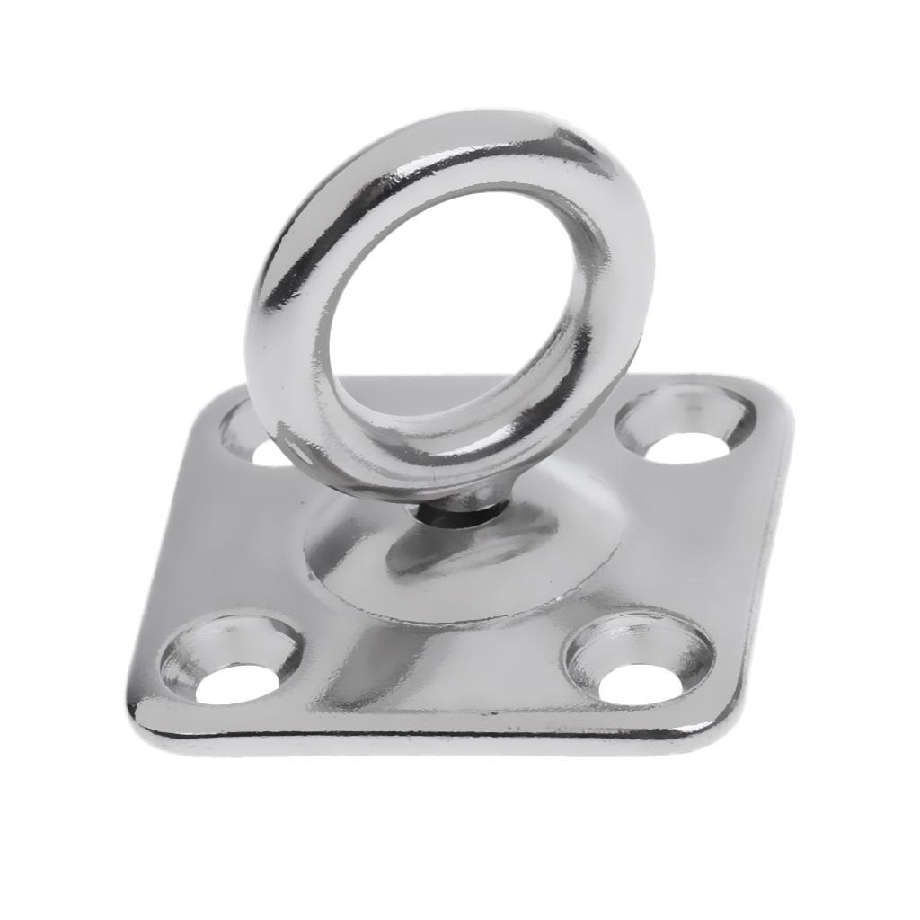 2 x STAINLESS  EYE WITH SWIVEL,    STAPLE  HOOK