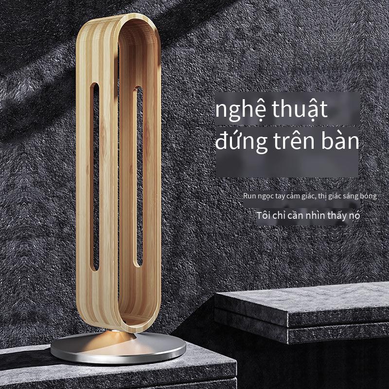 Phong cách mới nhất sáng tạo gỗ tre khung tai nghe máy tính để bàn khung tai nghe hợp kim nhôm móc treo hội trường trò chơi hiển thị tai nghe đứng