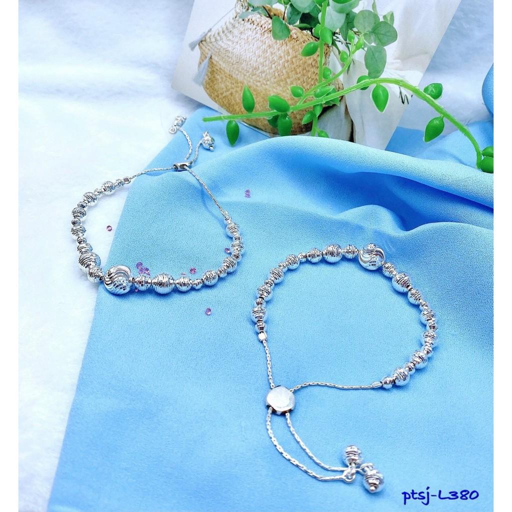 LẮC TAY BẠC HÌNH TRÒN NỐI TIẾP_L380
