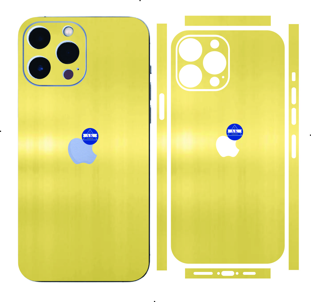 Miếng Dán skin lưng viền rời dành cho iphone 12 đến 14 pro max, bảo vệ chống trầy xước và làm đẹp tạo thêm diện mạo mới