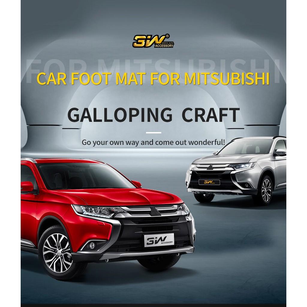 Thảm lót sàn ô tô dành cho MITSUBISHI OUTLANDER 2012- đến nay Chất liệu TPE, thiết kế sang trọng tinh xảo thương hiệu Macsim 3W