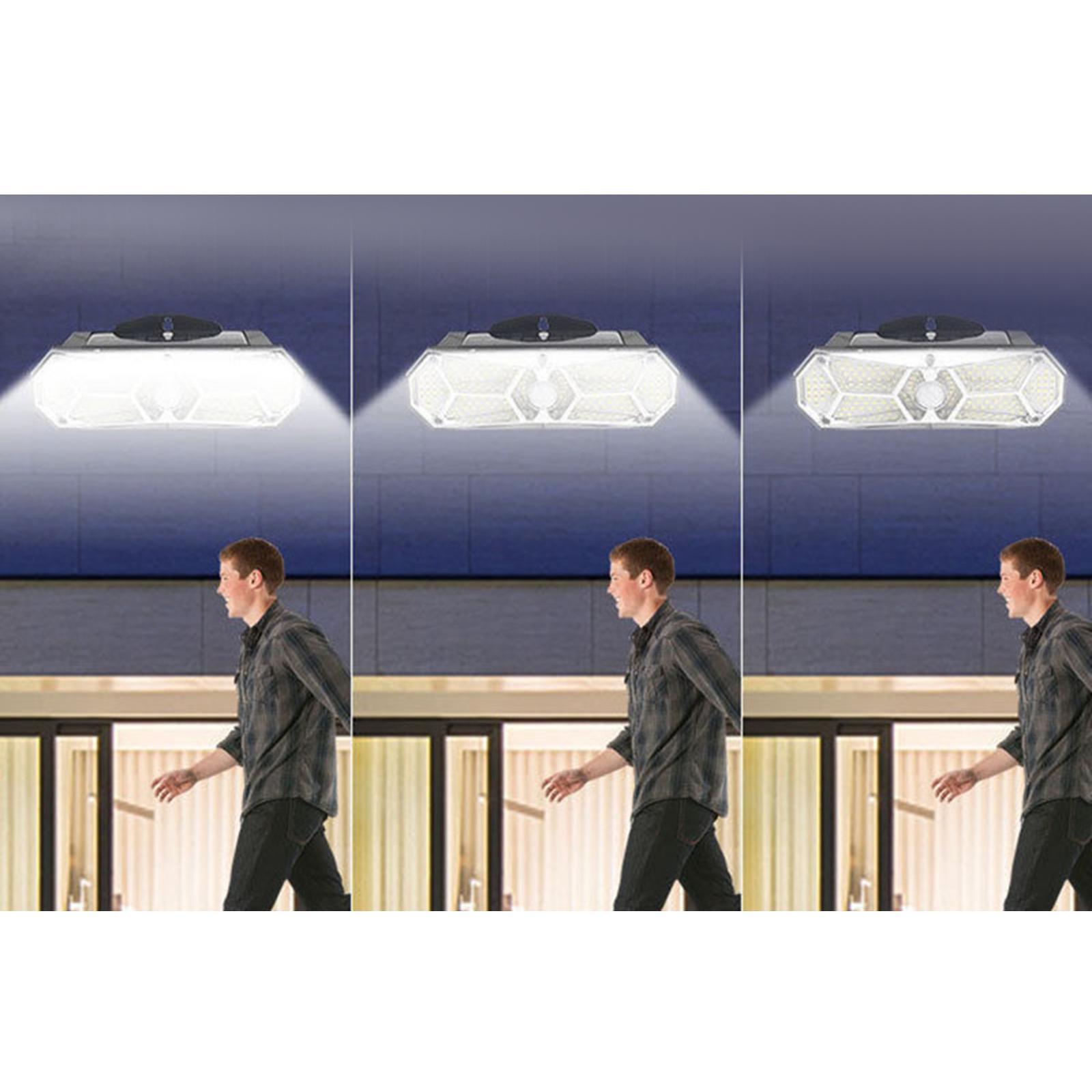 Solar Lights Wall Lamp Waterproof with Sensor for Balcony Patio Path