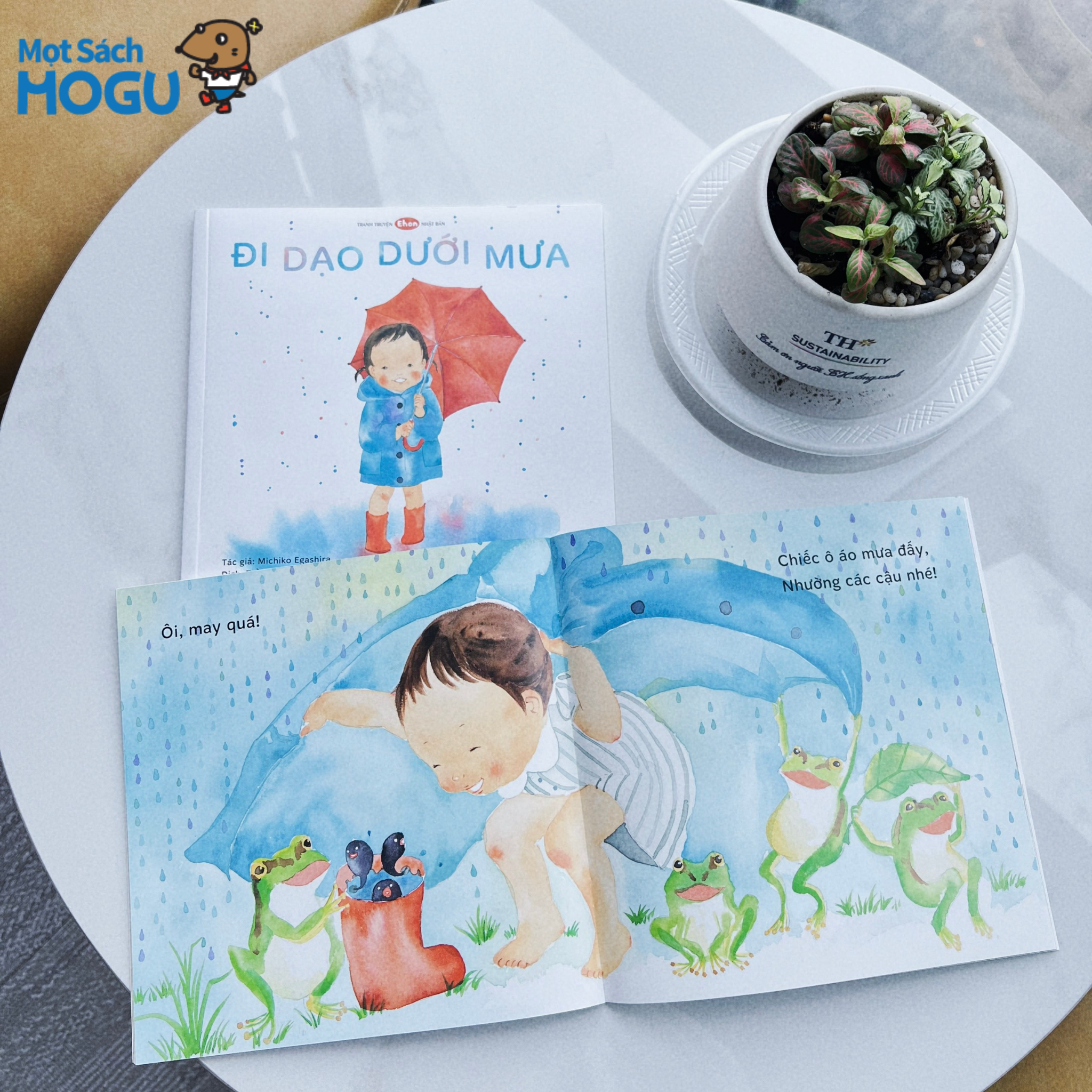Sách Ehon cho bé 1-3 tuổi - Đi dạo dưới mưa
