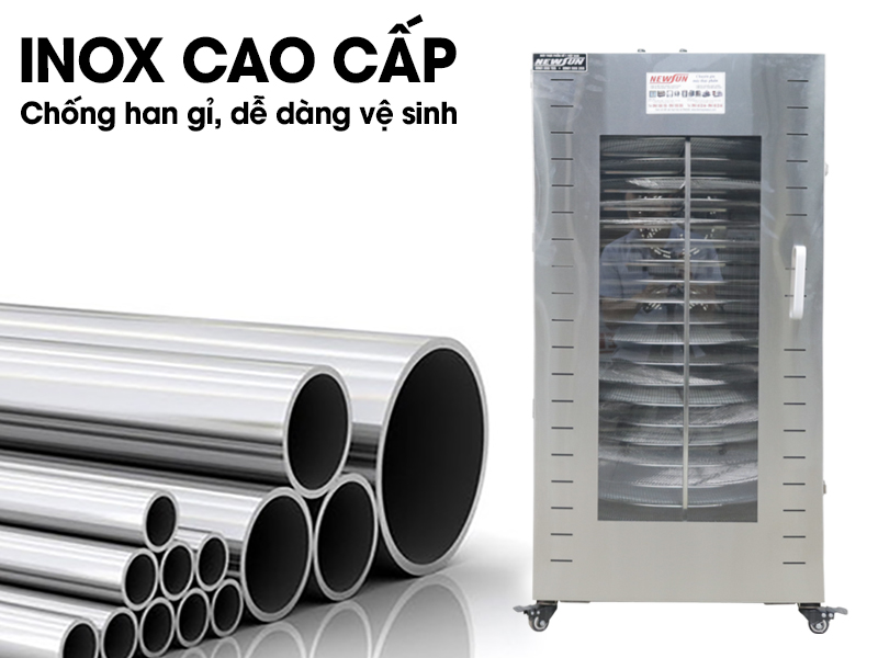 Tủ sấy thực thực phẩm công nghiệp 22 khay,sấy khô đa dạng thực phẩm NEWSUN - Hàng chính hãng