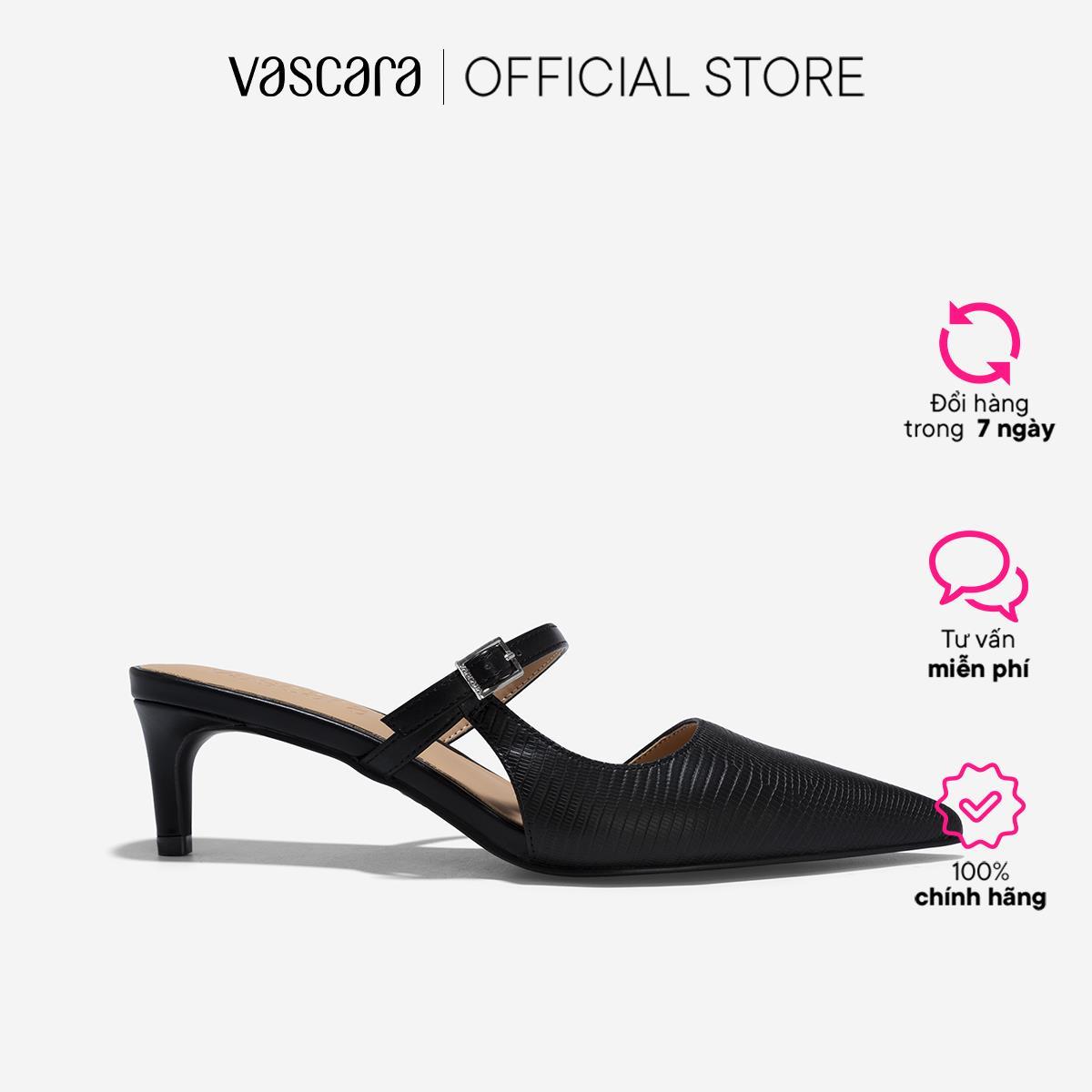 Guốc Mules Mary Jane Cut-Out - GNN 0208
