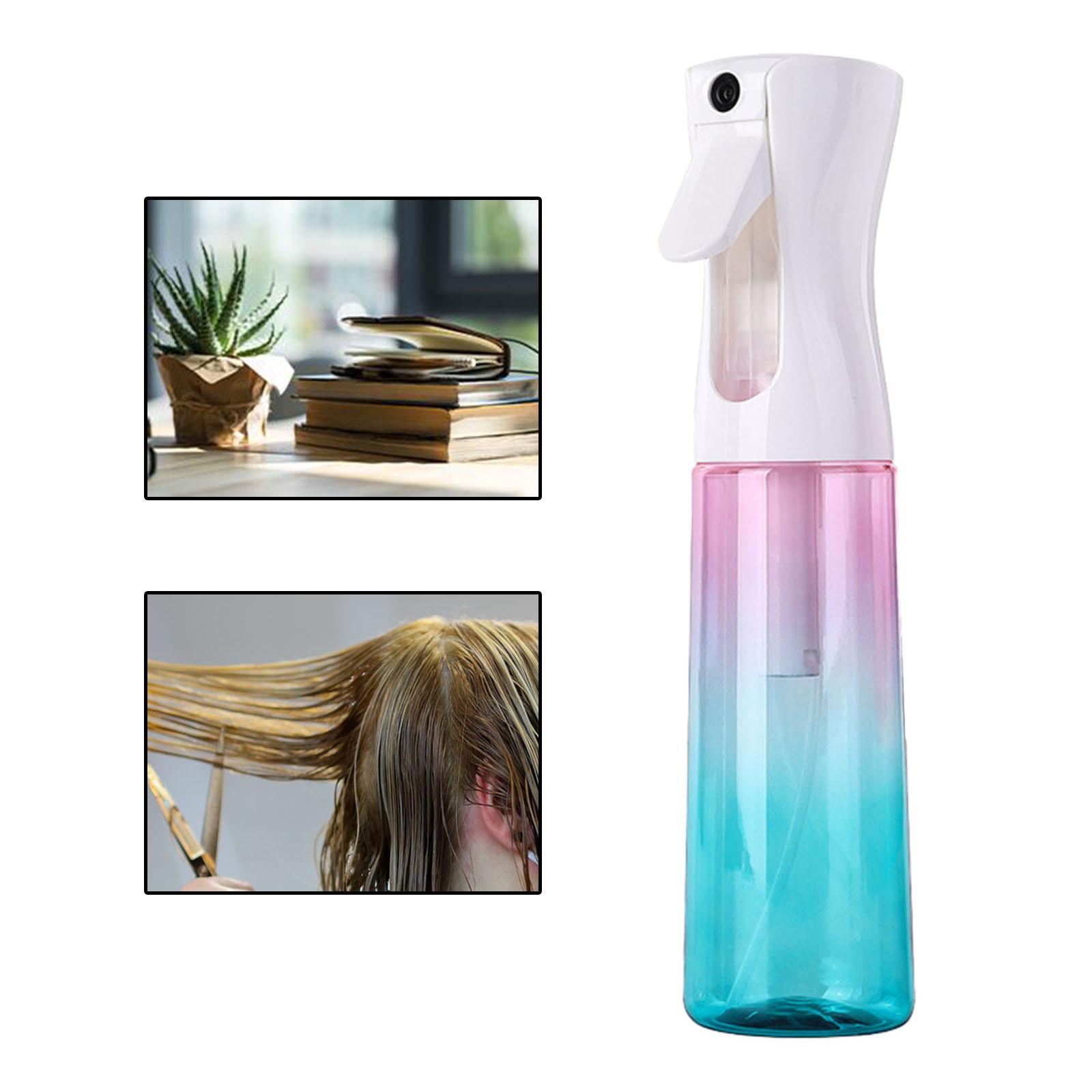 Hair Spray Bottle, Continuous Water Mister Spray Bottle Empty, Aerosol Fine Mist Curly Hair Spray Bottle for Hairstyling, Plants, 10oz 300ml