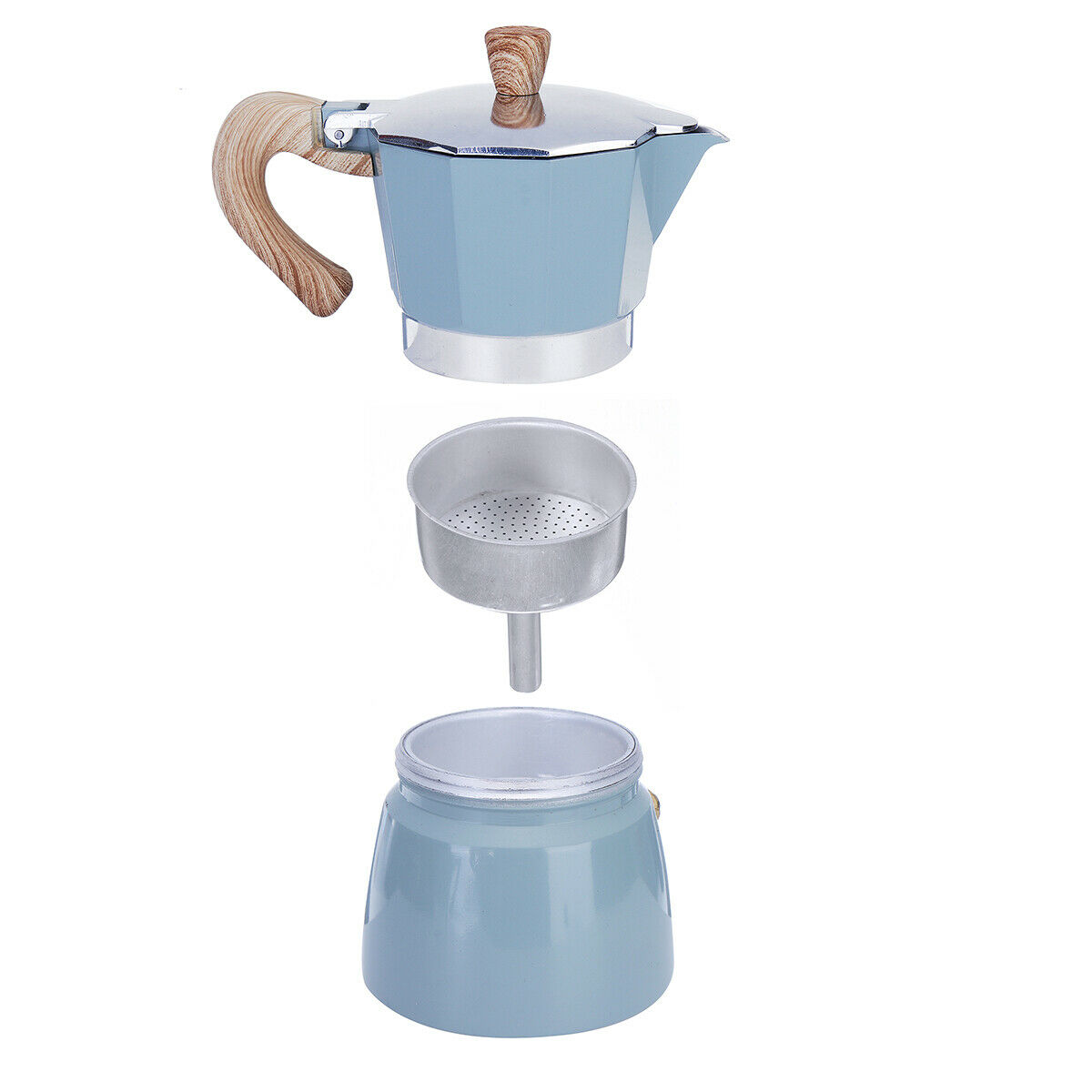Bình Moka pha cà phê thiết kế theo  phong cách Ý cổ điển 3 cup 150ml nhỏ gọn tiện lợi