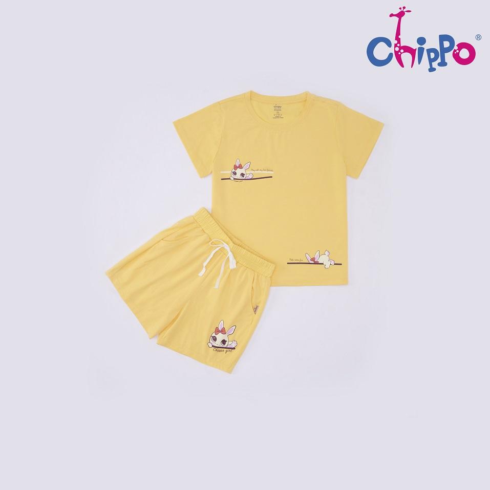 Set bộ hè Thỏ Fun Chippo cho bé Gái chất liệu 100% Cotton size 11 đến 14 tuổi (34-50Kg)