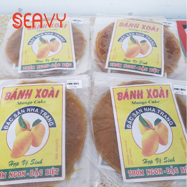 Đặc Sản Nha Trang - Bánh Xoài Nha Trang Nguyên Chất Vị Chua Ngọt Tự Nhiên, Seavy Gói 200g